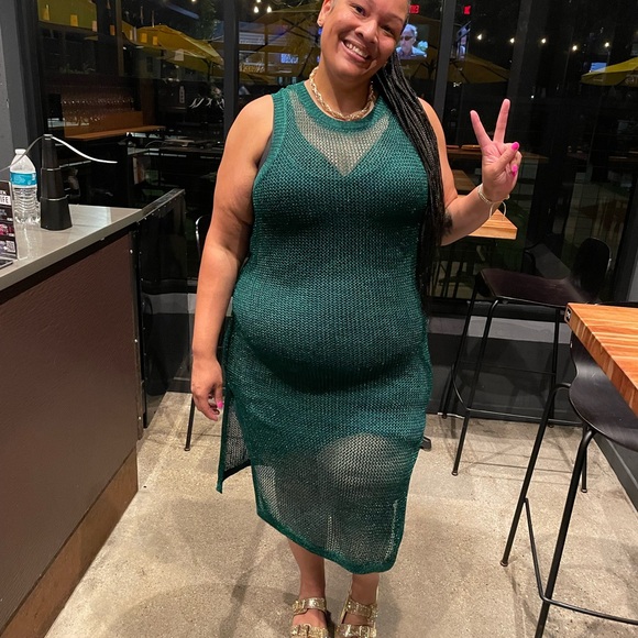 Mesh midi dress - Picture 3 of 4